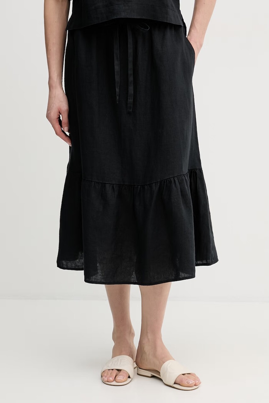 Ľanová sukňa Dkny