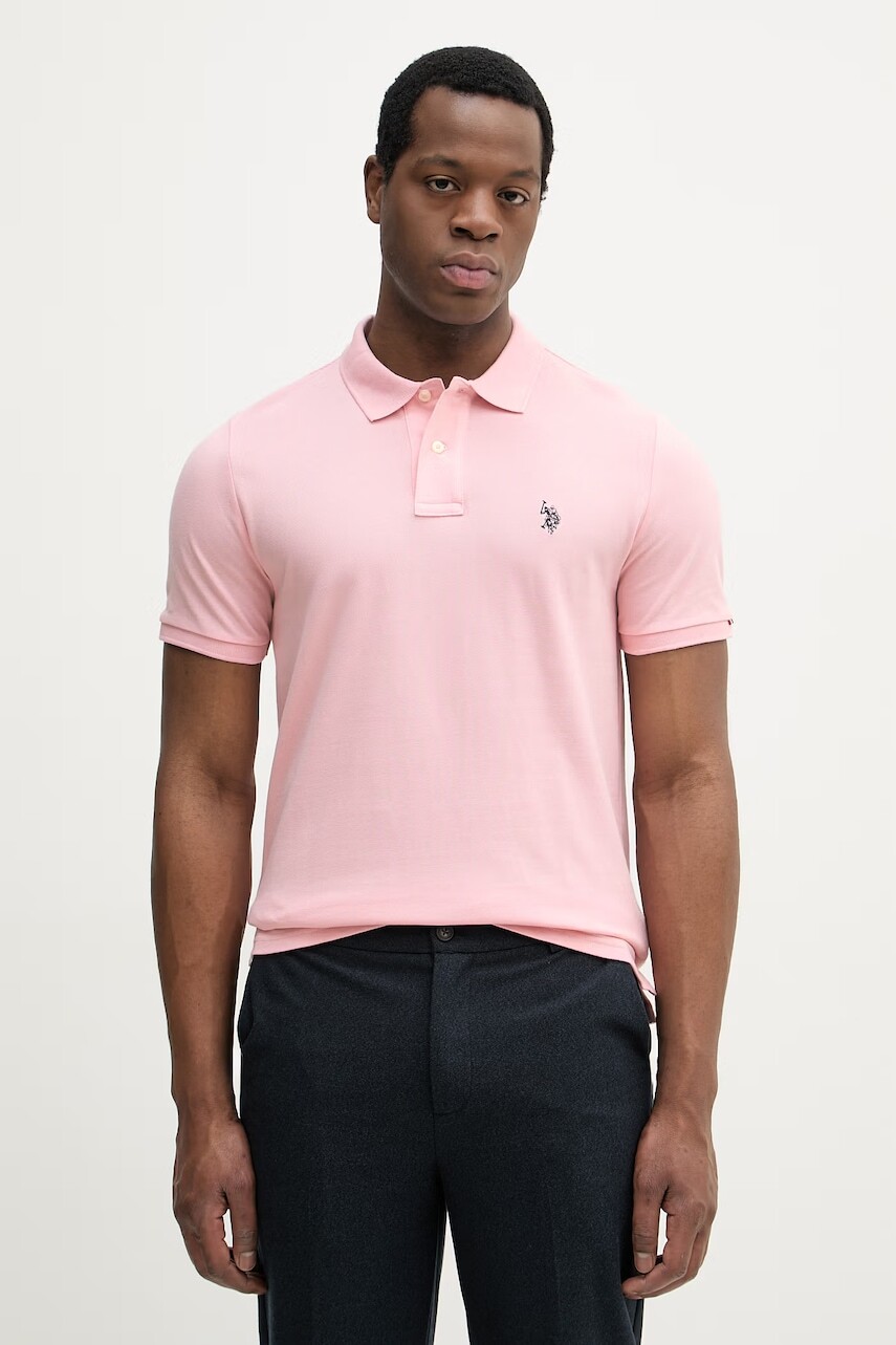 Bavlnené polo tričko U.S. Polo Assn. DHM PIQUE
