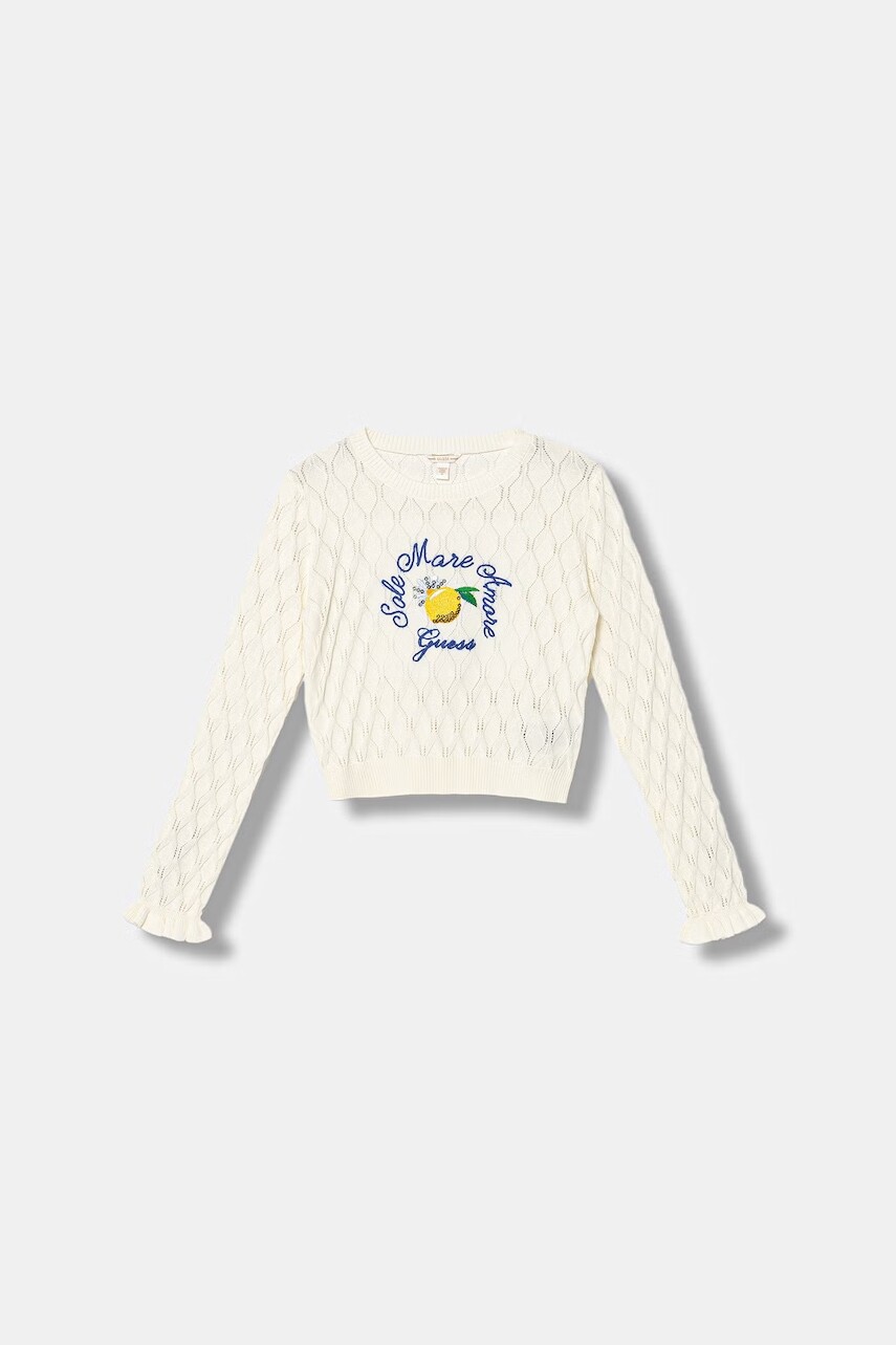 Detský bavlnený sveter Guess