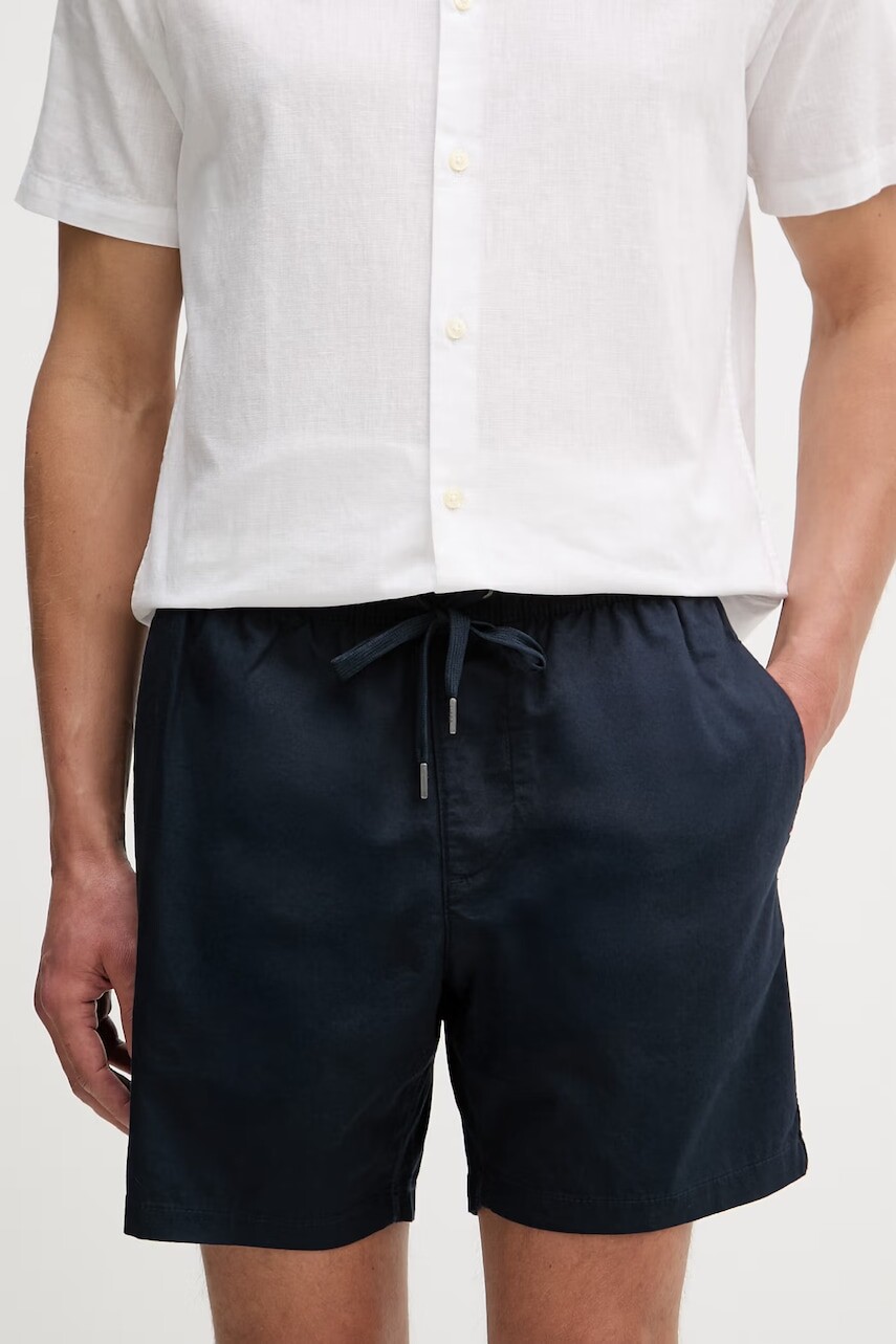 Šortky s prímesou ľanu U.S. Polo Assn. LINEN DECK