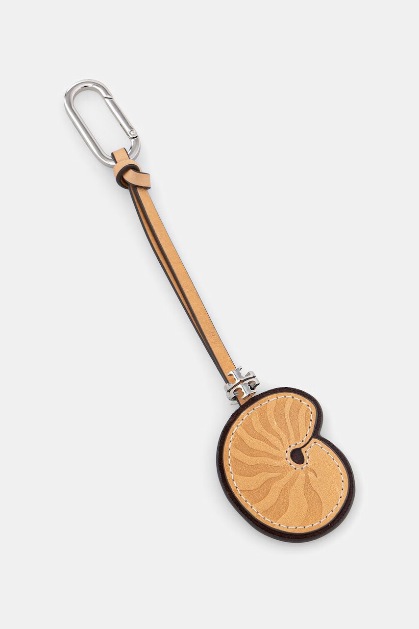 Kožená kľúčenka Tory Burch Snail Shell