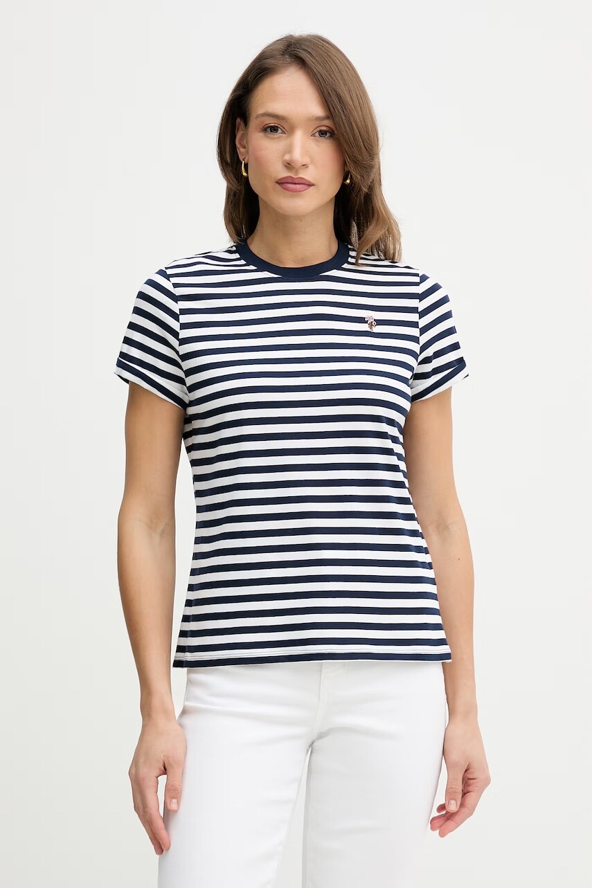 Bavlnené tričko U.S. Polo Assn. STRIPE CREW NECK
