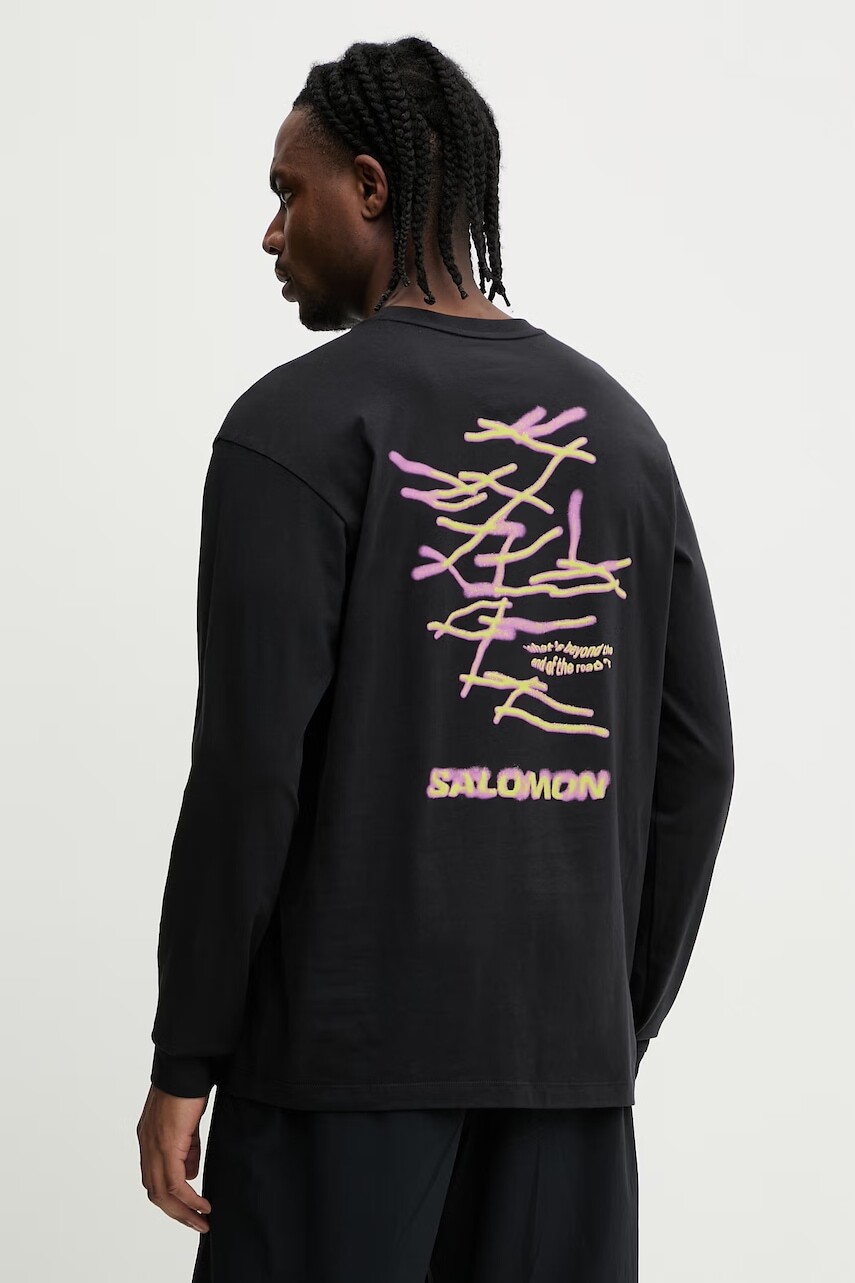 Bavlnené tričko s dlhým rukávom Salomon