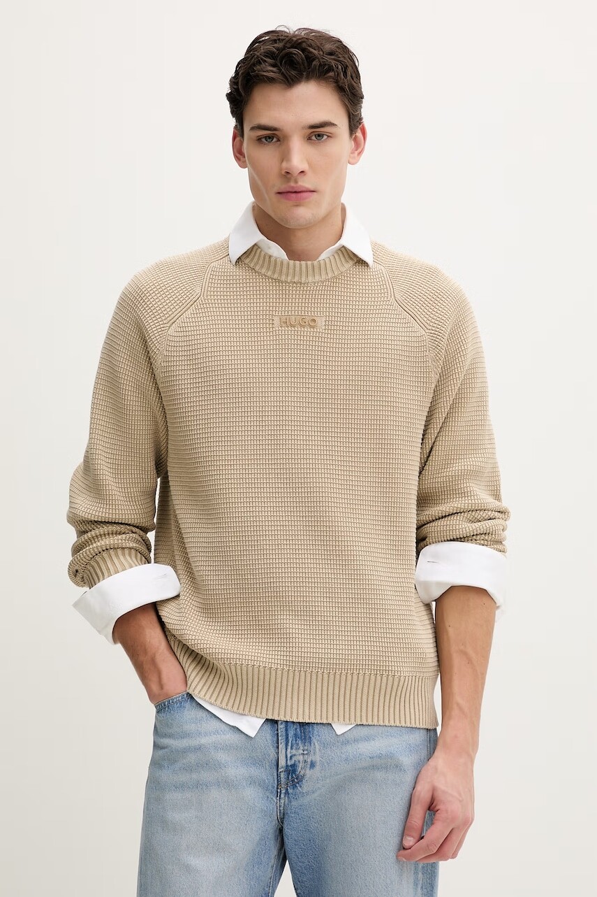 Bavlnený sveter HUGO Swayne