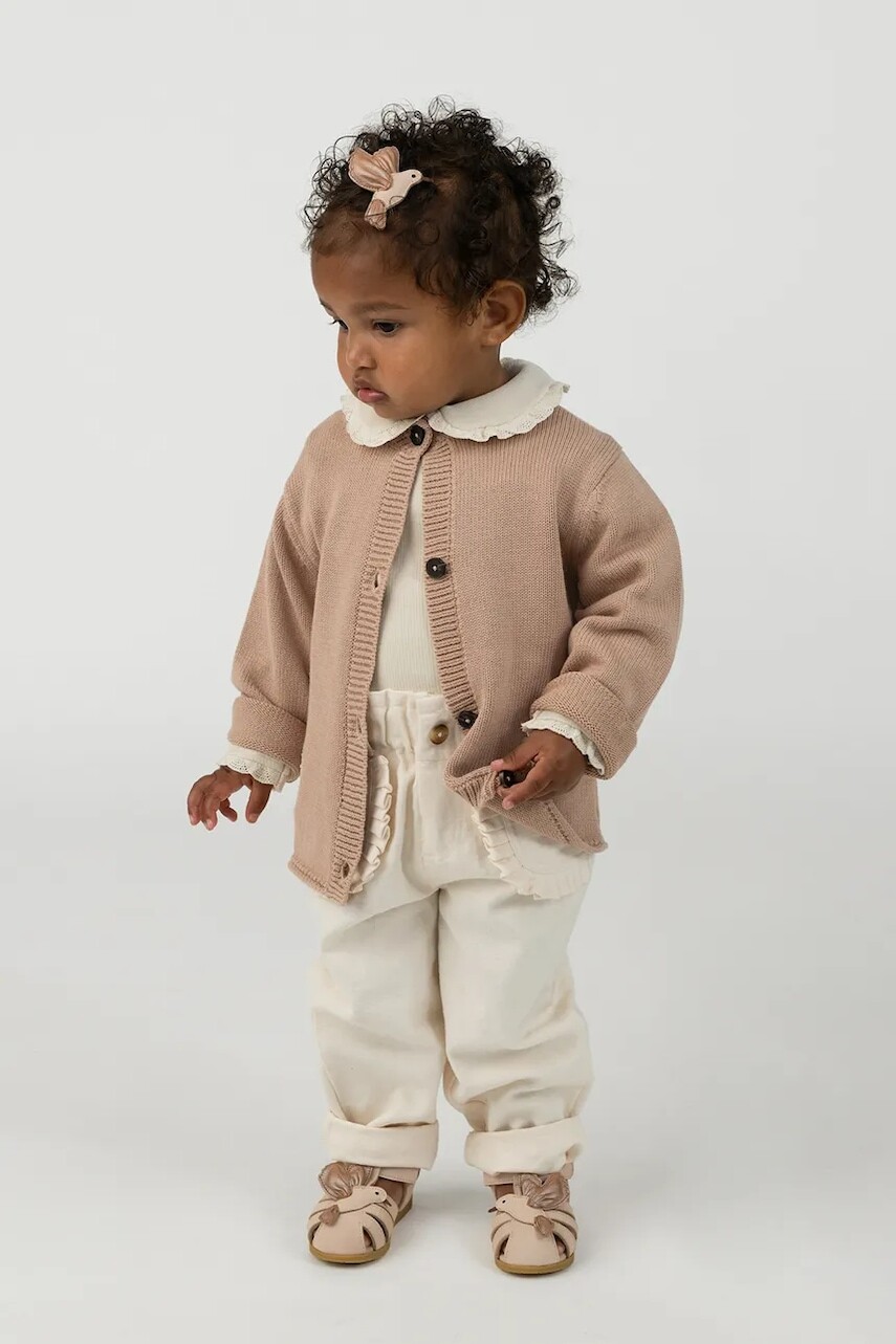 Detský bavlnený kardigan Donsje Danta Cardigan Fluffy Bunny