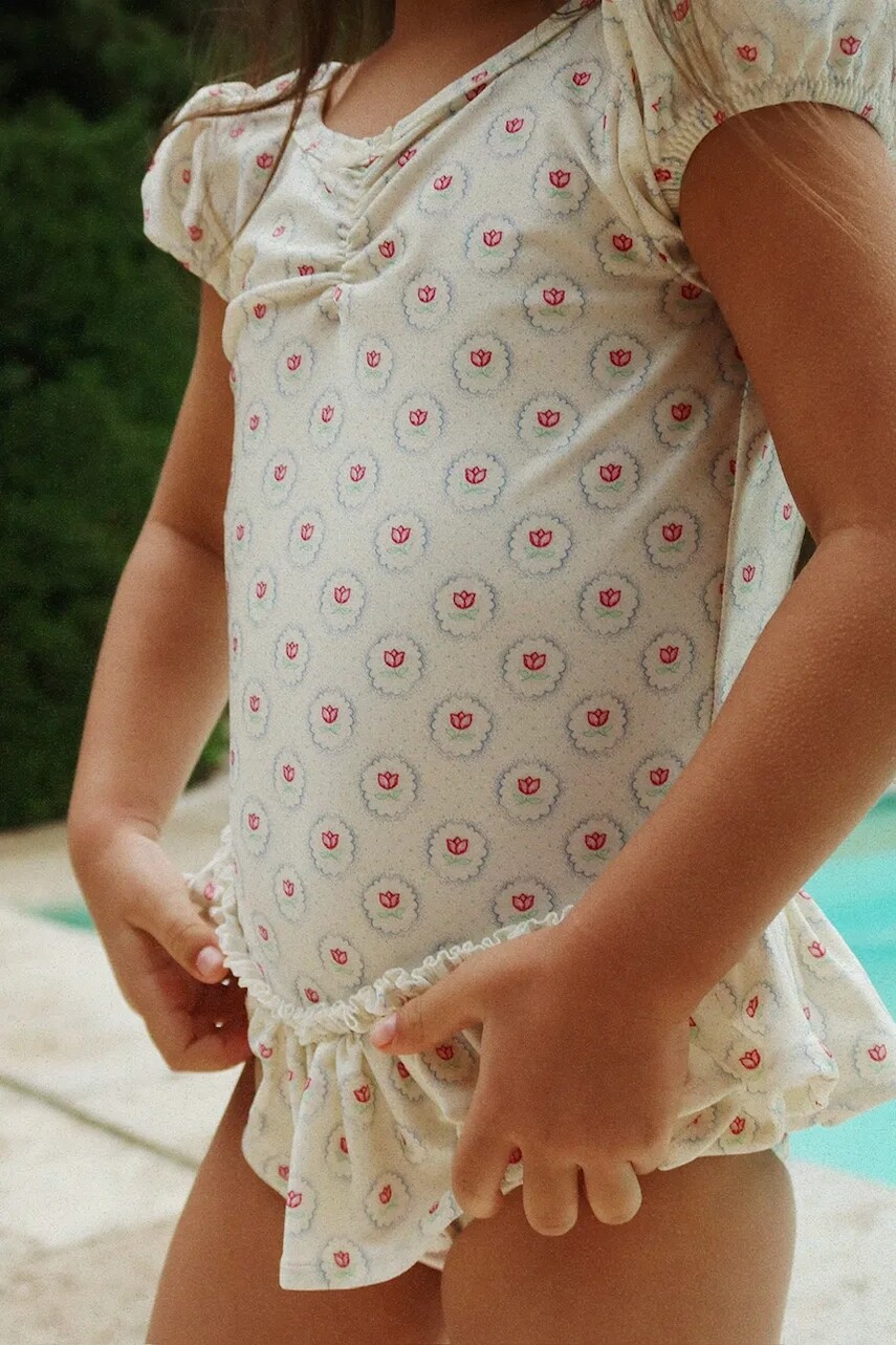 Jednodielne detské plavky Konges Sløjd MALTI SWIMSUIT GRS