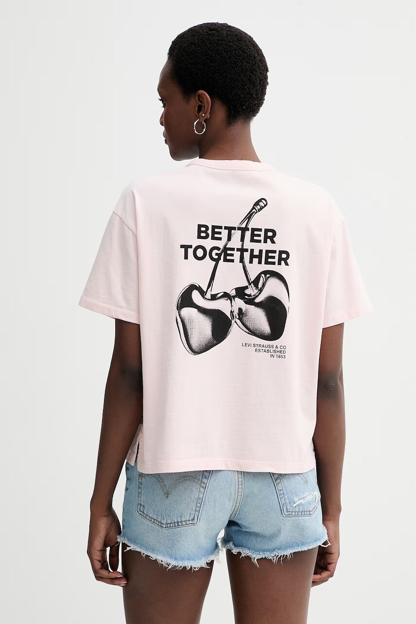 Bavlnené tričko Levi's LS VINTAGE TEE BETTER TOGETHER