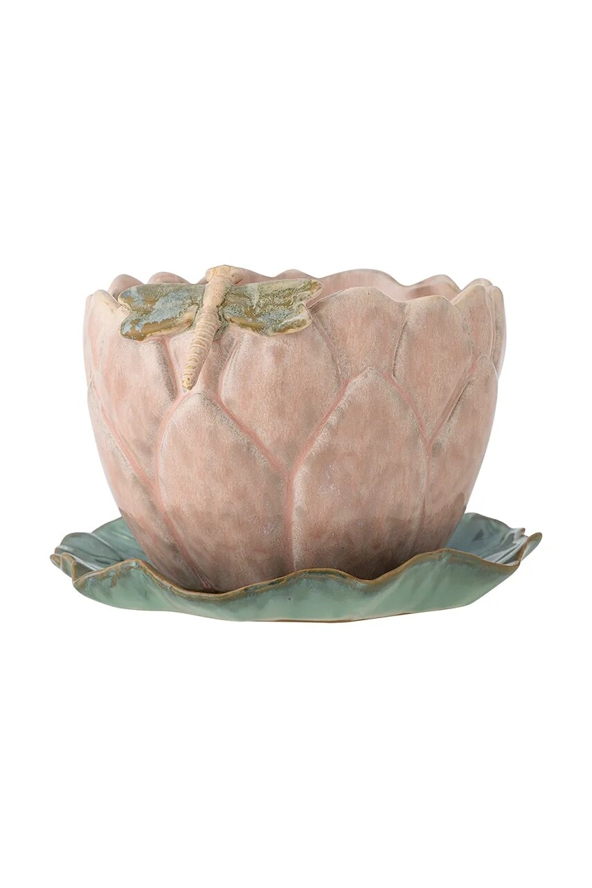 Kvetináč s podšálkou Bloomingville Jaylee 18,5 x 13,5 cm