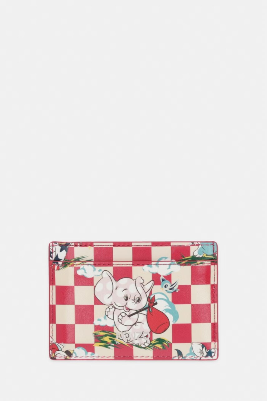 Kožené puzdro na karty Kenzo