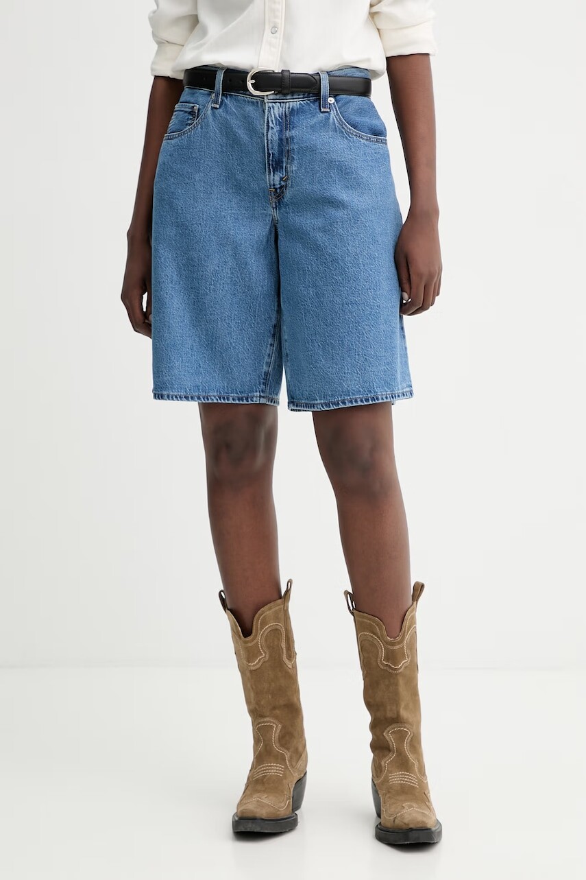 Rifľové krátke nohavice Levi's BAGGY DAD JORT