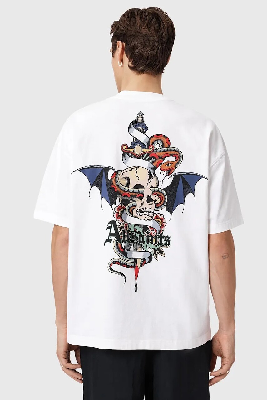 Bavlnené tričko AllSaints BLADE