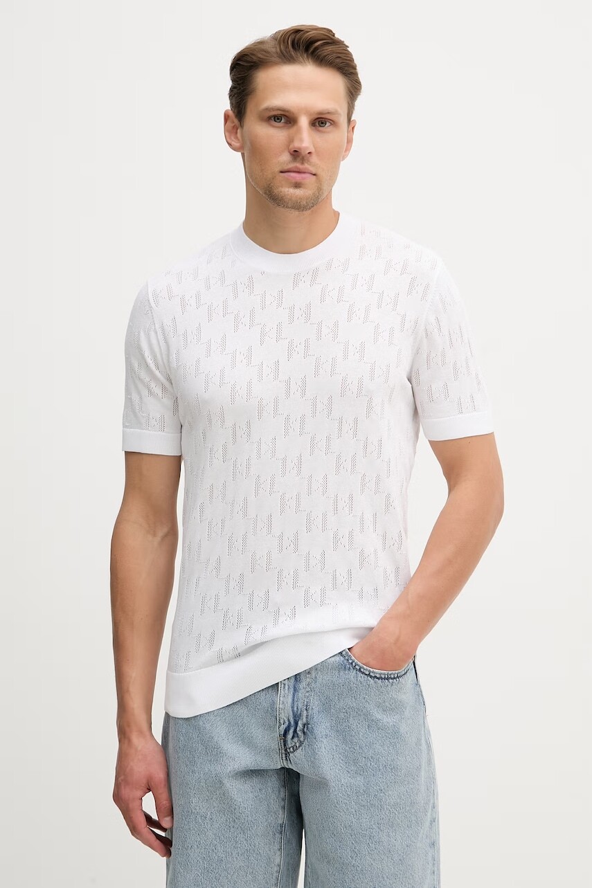 Obojstranné bavlnené tričko Karl Lagerfeld