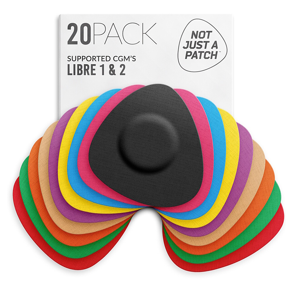 NOT JUST A PATCH náplasť pre senzory FSL / Medtronic viacfarebná 20 ks