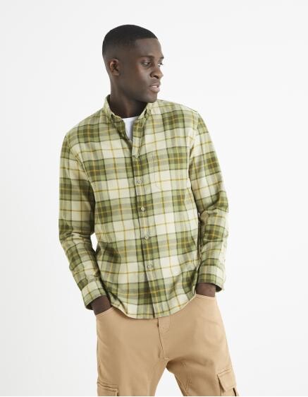 Bavlnená kockovaná košeľa