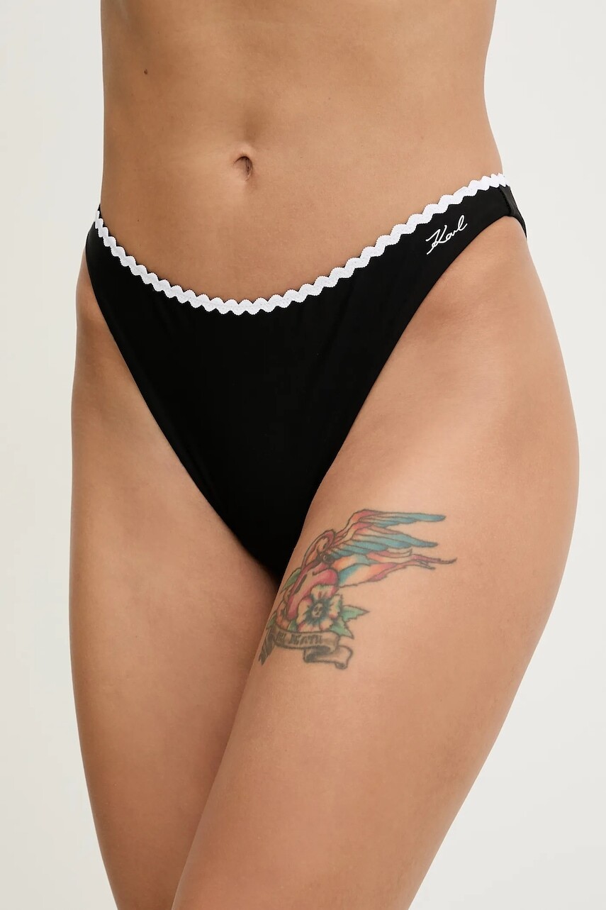 Plavkové nohavičky Karl Lagerfeld SIGNATURE SCALLOP