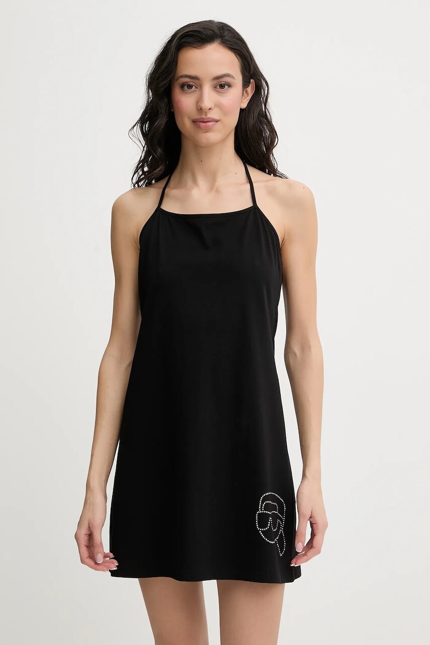 Bavlnené plážové šaty Karl Lagerfeld IKON