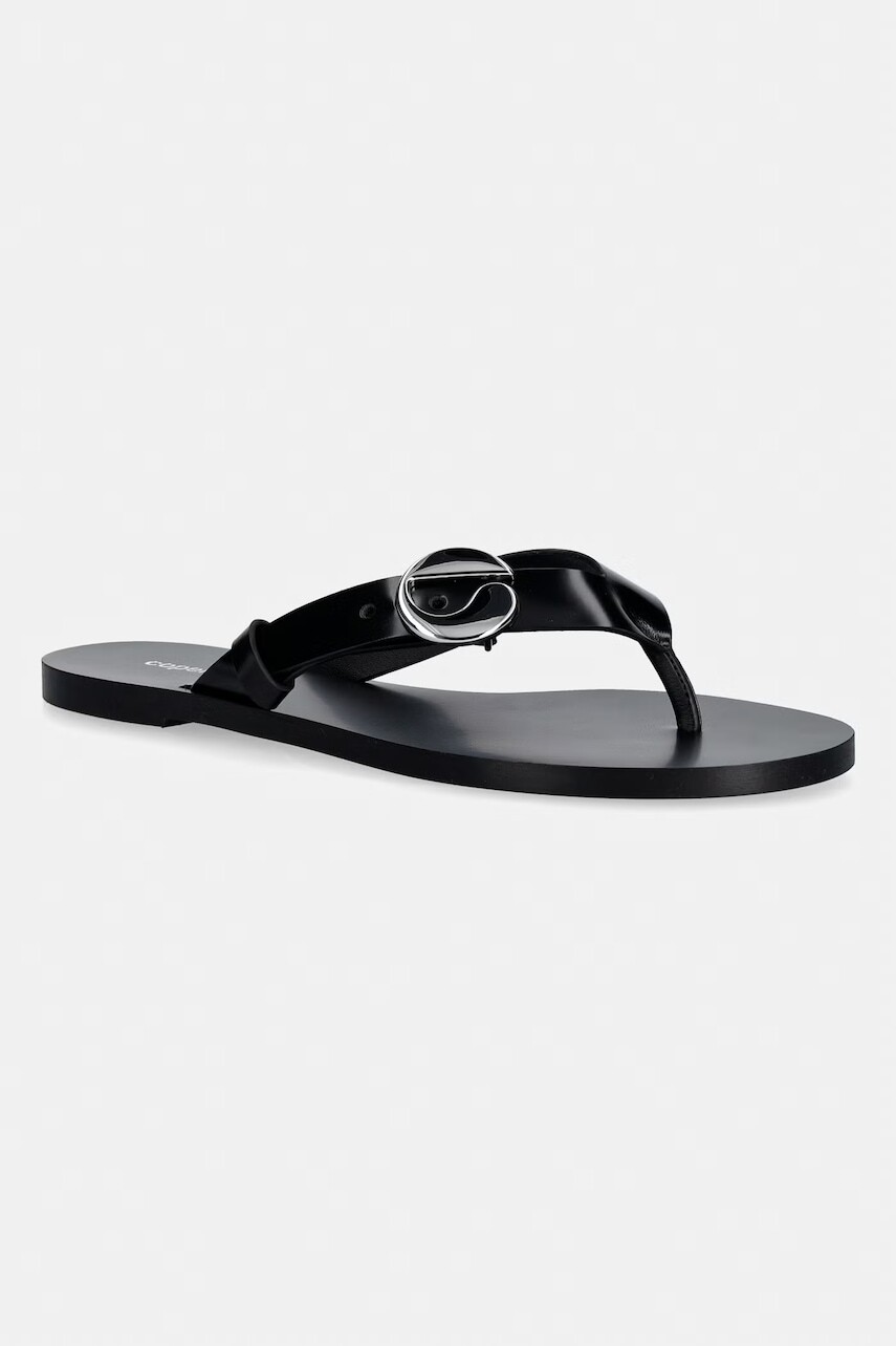 Kožené žabky Coperni C-logo