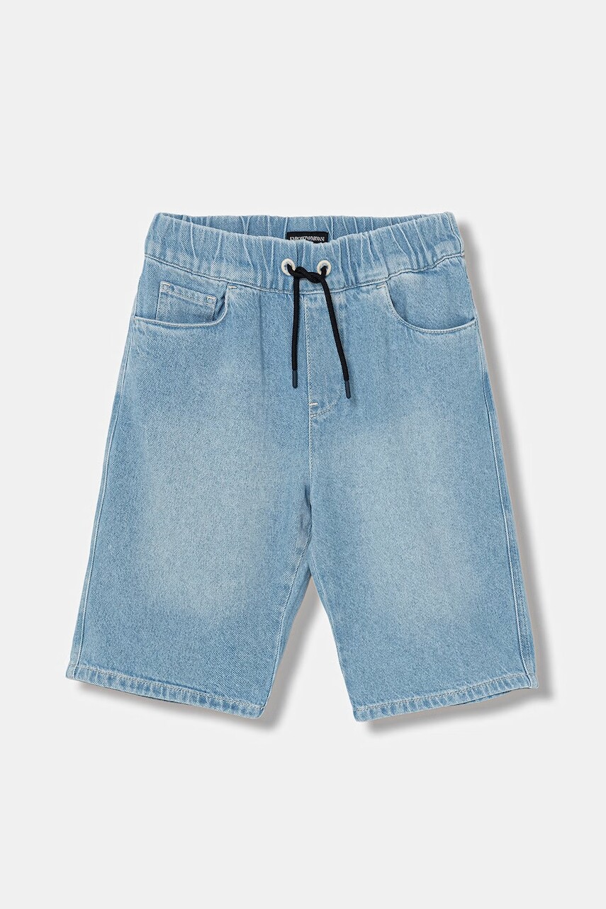 Detské rifľové krátke nohavice Emporio Armani