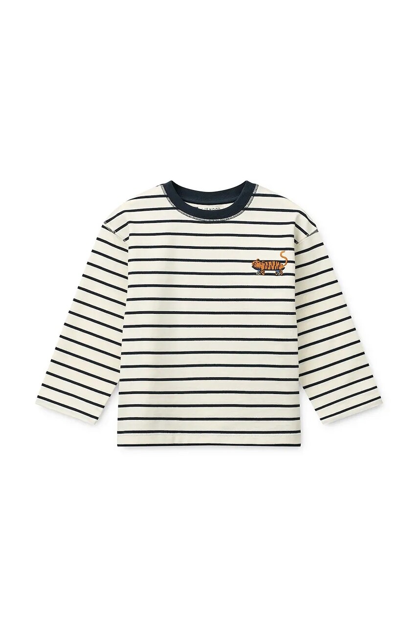 Detská bavlnená košeľa s dlhým rukávom Liewood Tyler Stripe LS T-shirt