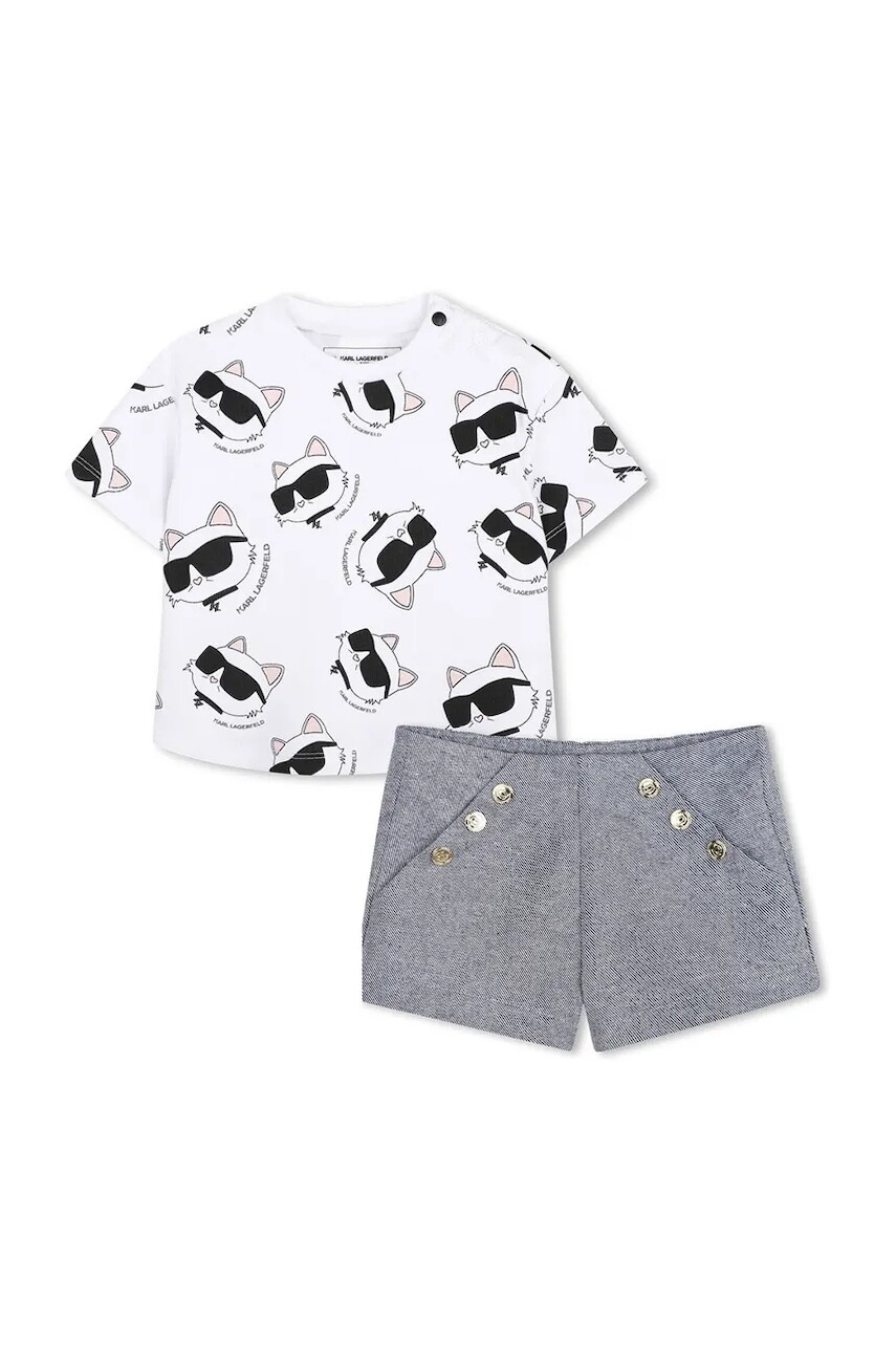 Detská bavlnená súprava Karl Lagerfeld