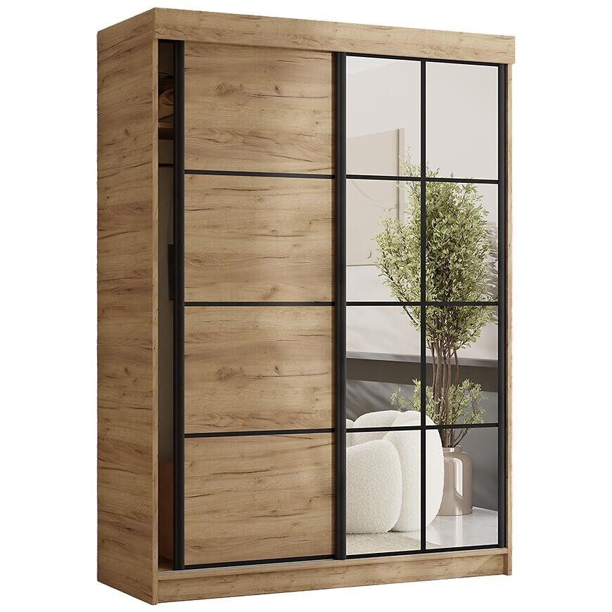 Skriňa Tanger So zrkadlom 167 Dub Craft Zlatý