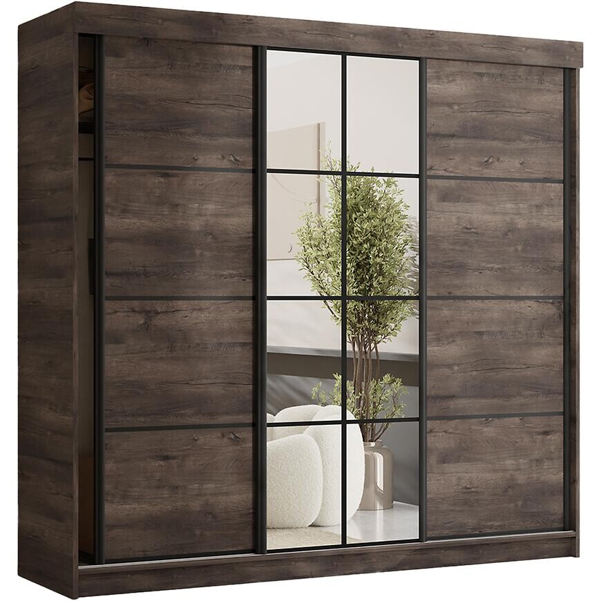 Skriňa Tanger So zrkadlom 250 Tmavý popol