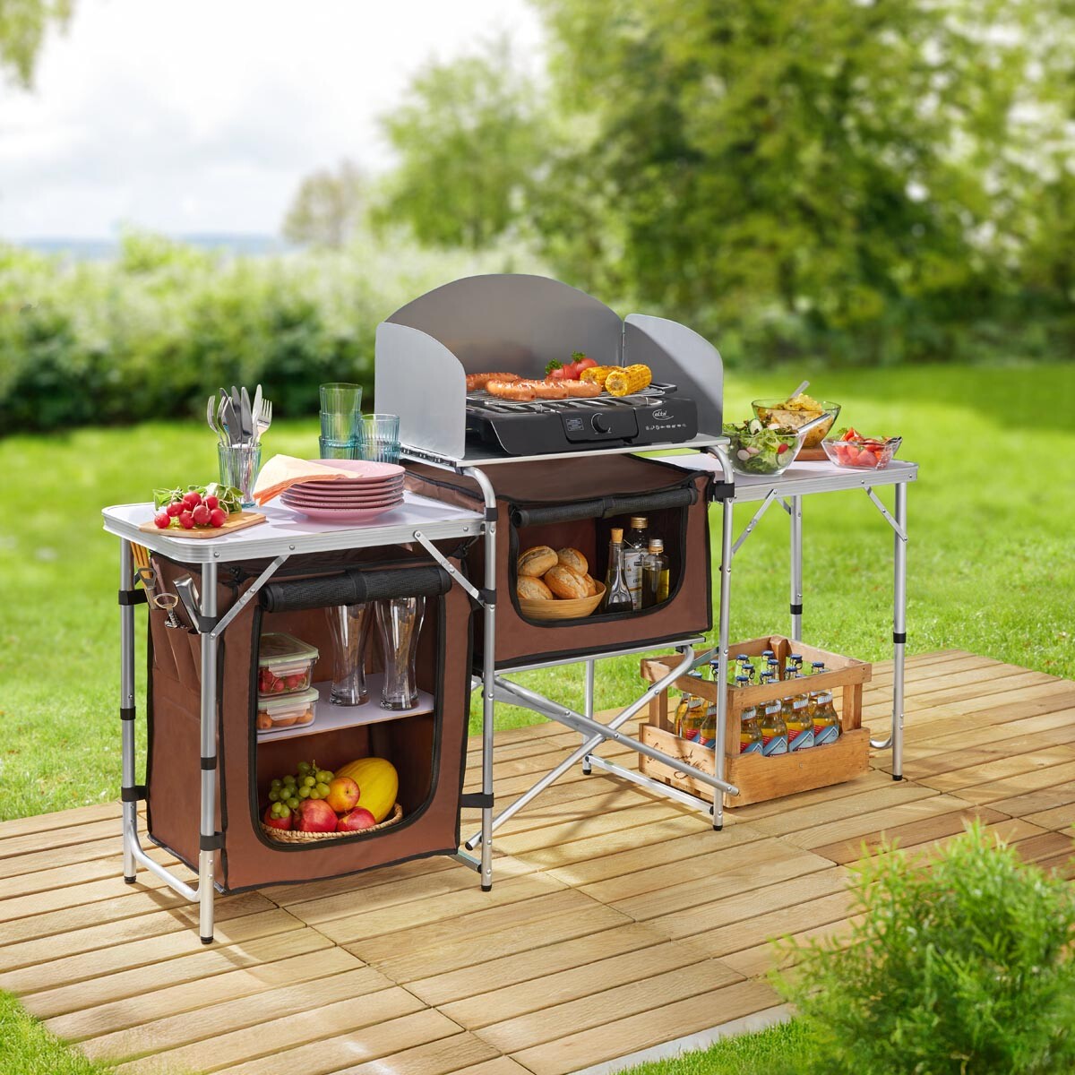 Mobilná vonkajšia kuchyňa