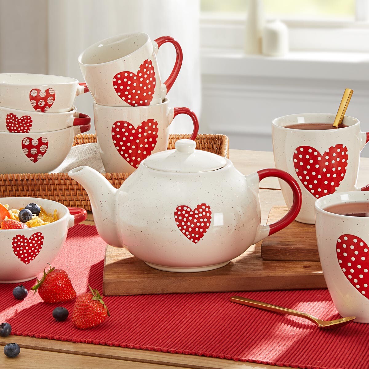 Čajová kanvica Srdce, 1,2 l