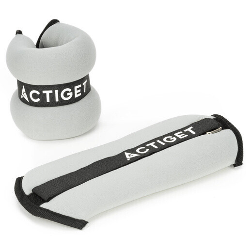 Závažia na ruky a nohy - 2x1 kg - sivé