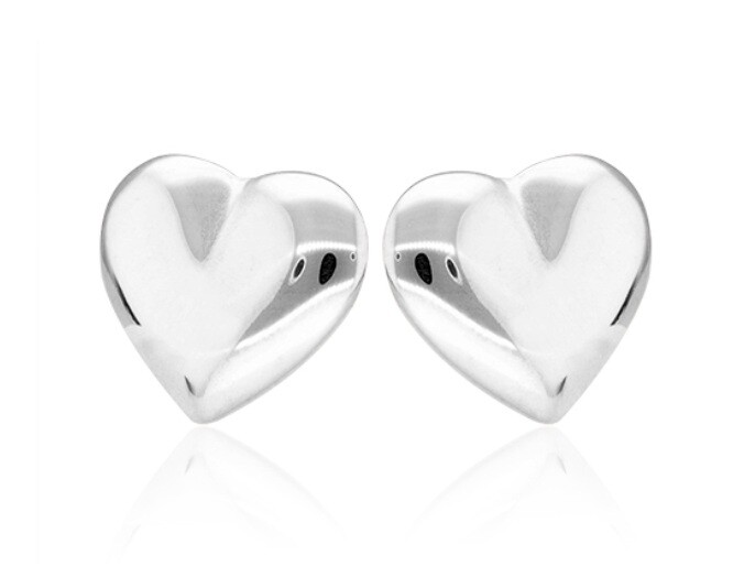 Soliter Strieborné kôstkové náušnice Srdiečko 431 001 02869 04