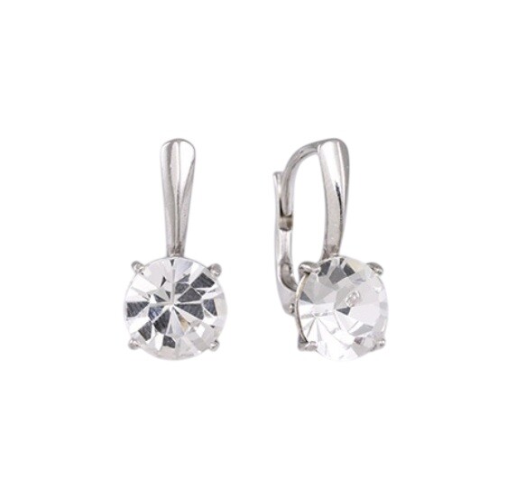 Soliter Elegantné strieborné náušnice so zirkónom 438 001 01787 04