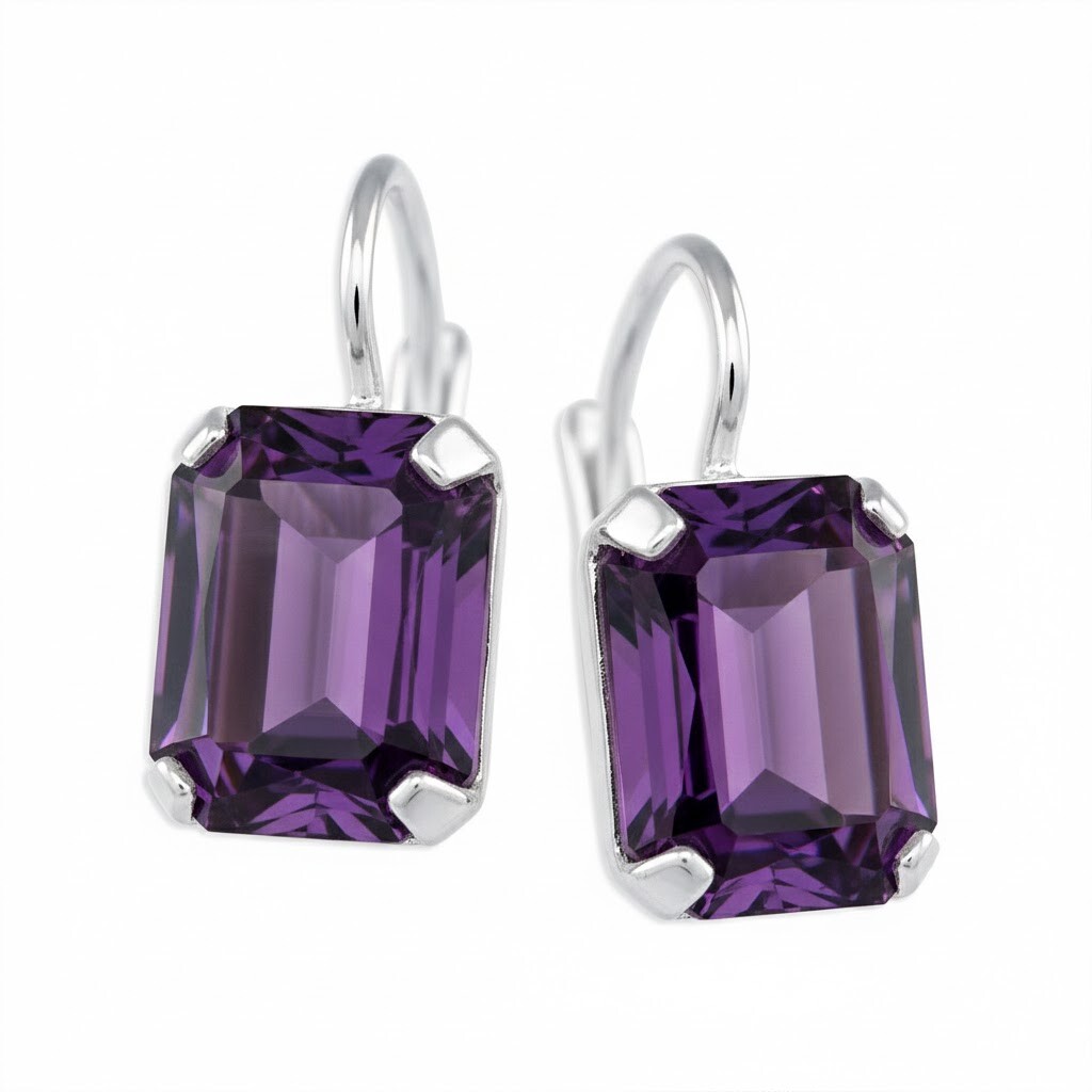 Soliter Trblietavé náušnice s fialovým kryštálom 438 001 01771 0400330