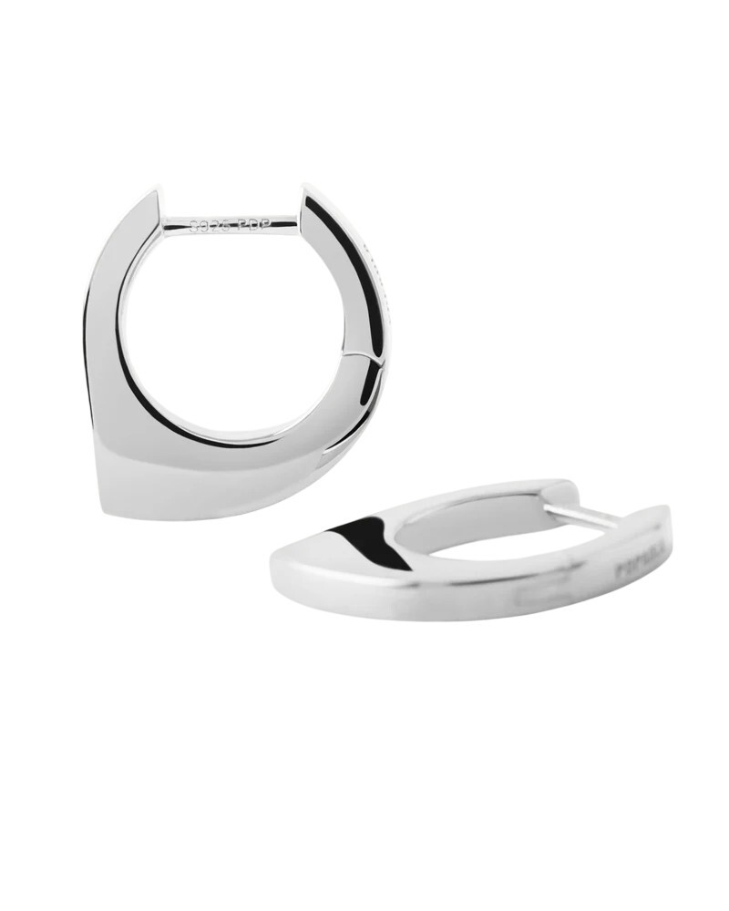 PDPAOLA Originálne strieborné náušnice Oda Hoops AR02-G20-U