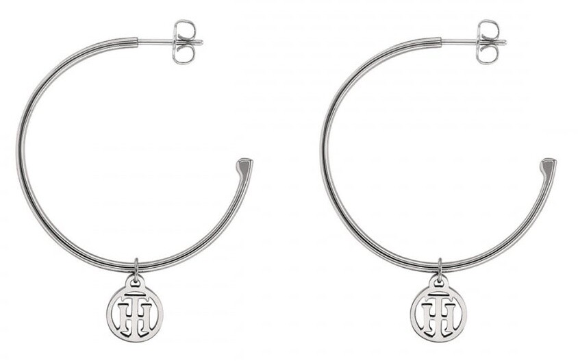 Tommy Hilfiger Moderné oceľové kruhy s príveskami 2v1 2780023