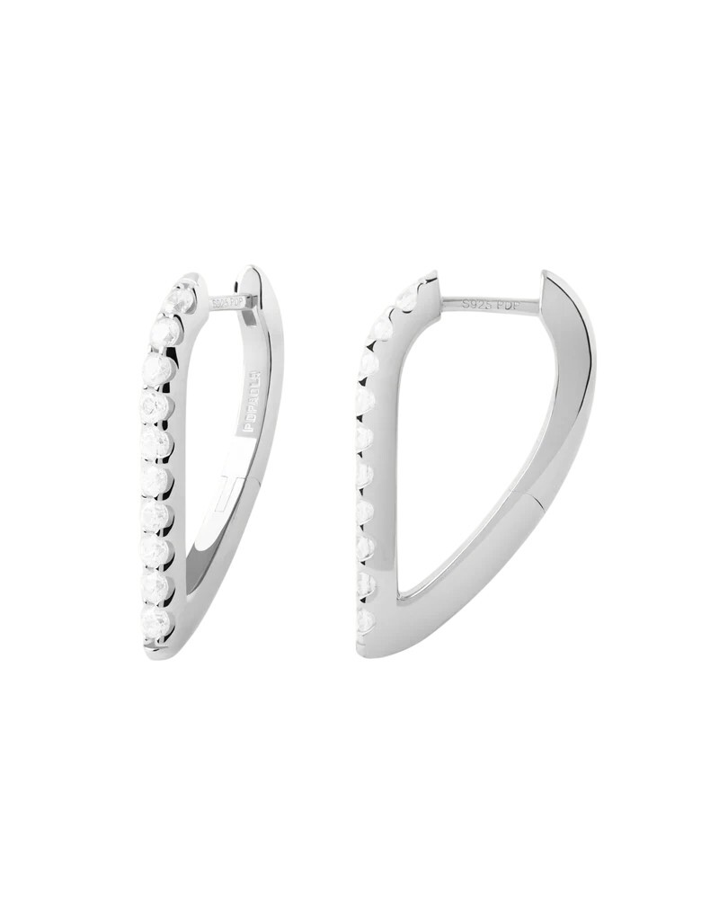 PDPAOLA Strieborné náušnice Gloss Hoops AR02-G27-U