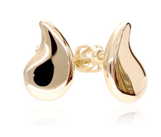 Soliter Pozlátené kôstkové náušnice Kvapka 431 001 02870 05