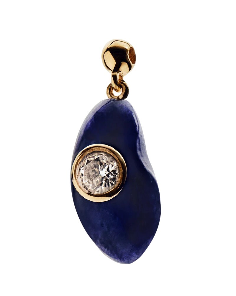 PDPAOLA Pozlátený prívesok so sodalitom a zirkónom CH01-259-U