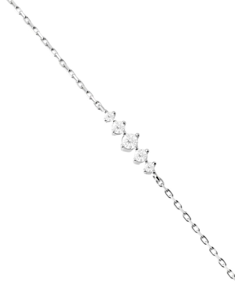 PDPAOLA Minimalistický strieborný náramok Estela PU02-A43-U