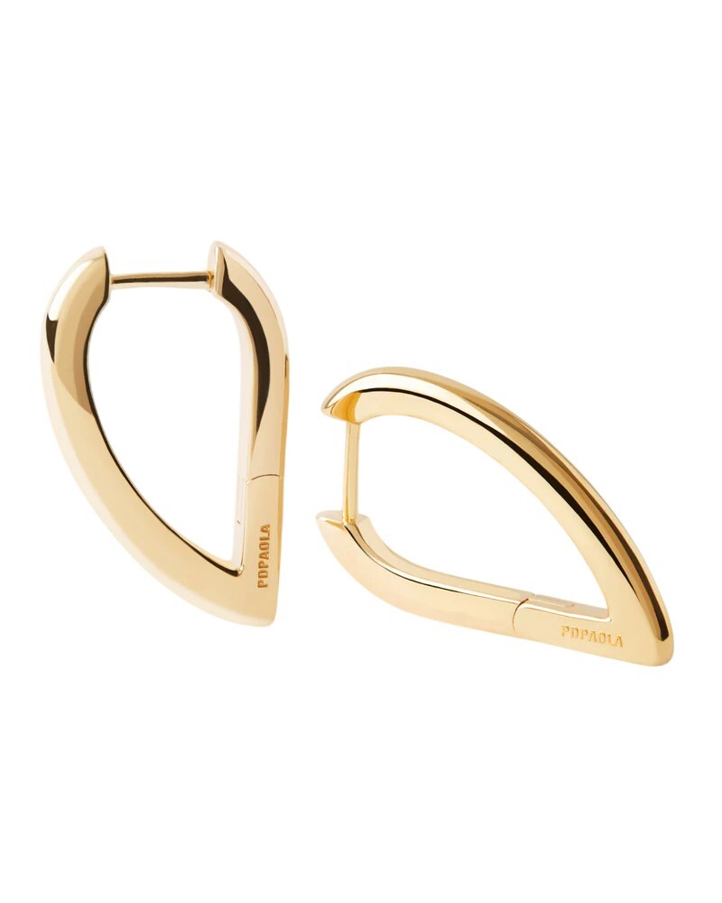 PDPAOLA Pozlátené náušnice Vento Mini Hoops AR01-G25-U
