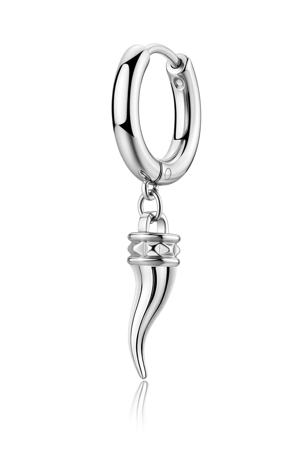 S'Agapõ Single kruhové náušnice Cornicello Rogue SRG43