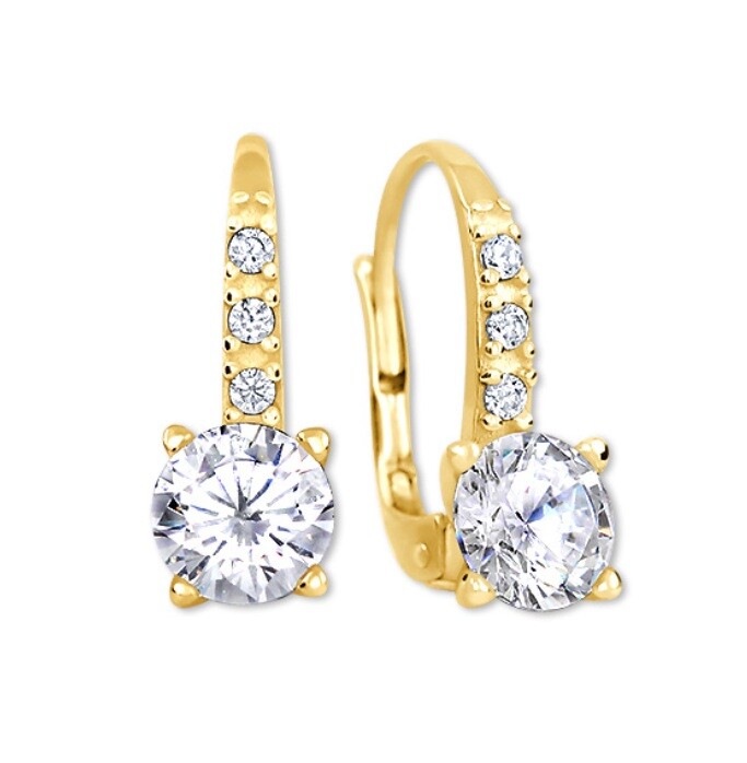 Soliter Trblietavé pozlátené náušnice s kryštálmi 436 001 00480 05