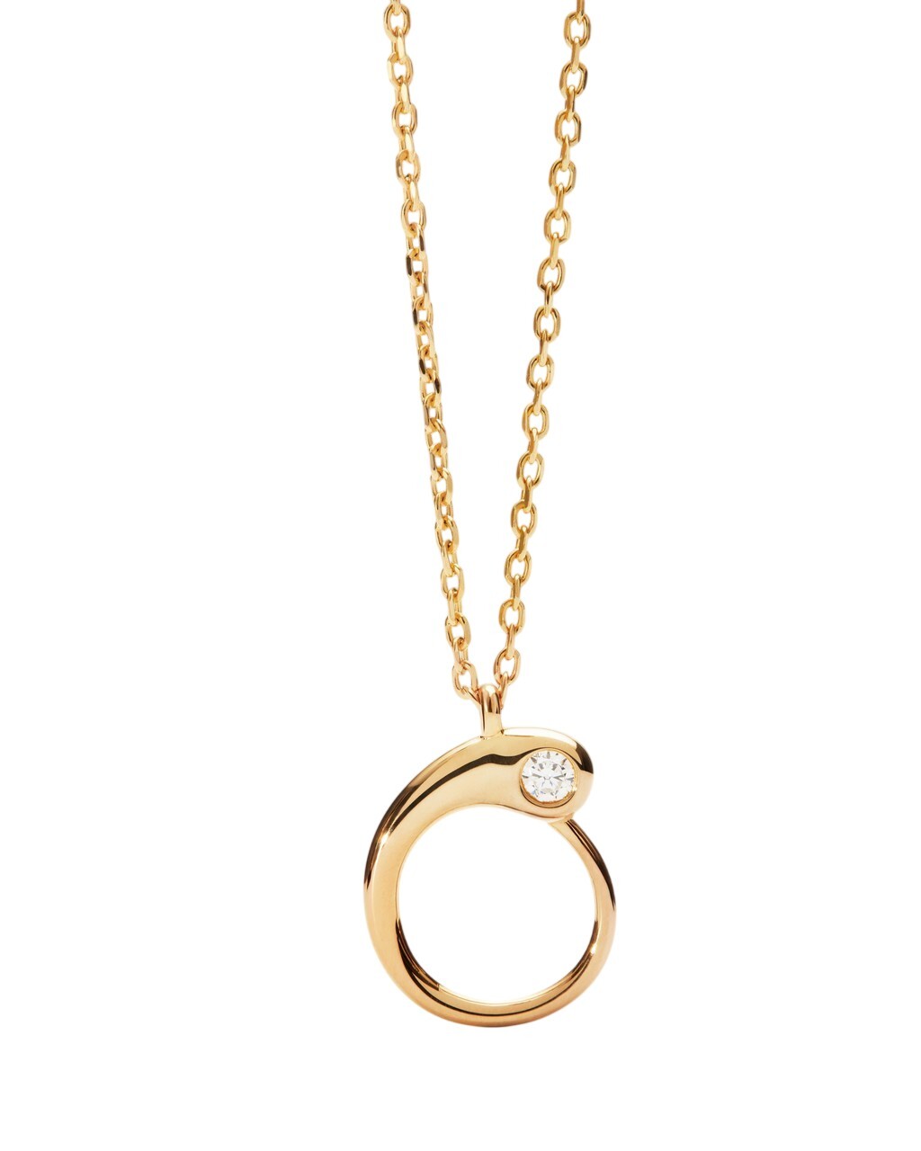 PDPAOLA Pozlátený náhrdelník písmeno 