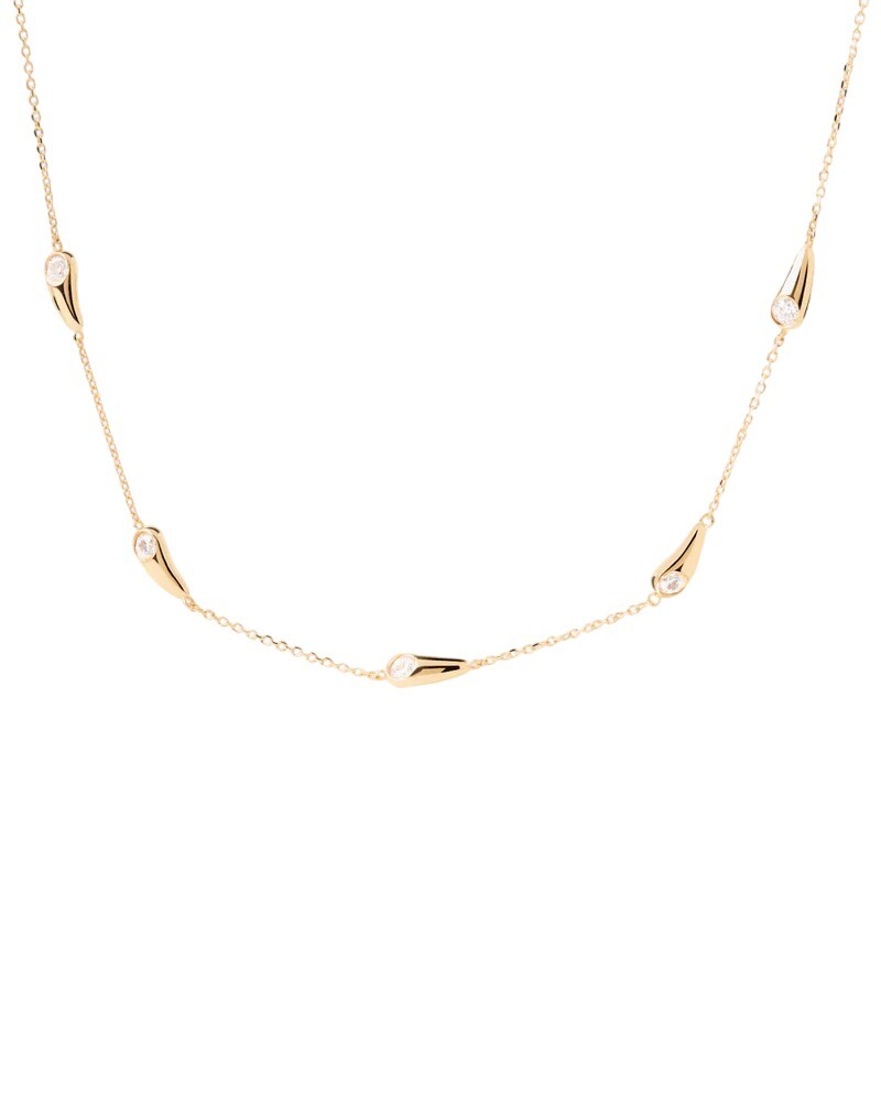 PDPAOLA Pozlátený dámsky náhrdelník Becca CO01-A21-U