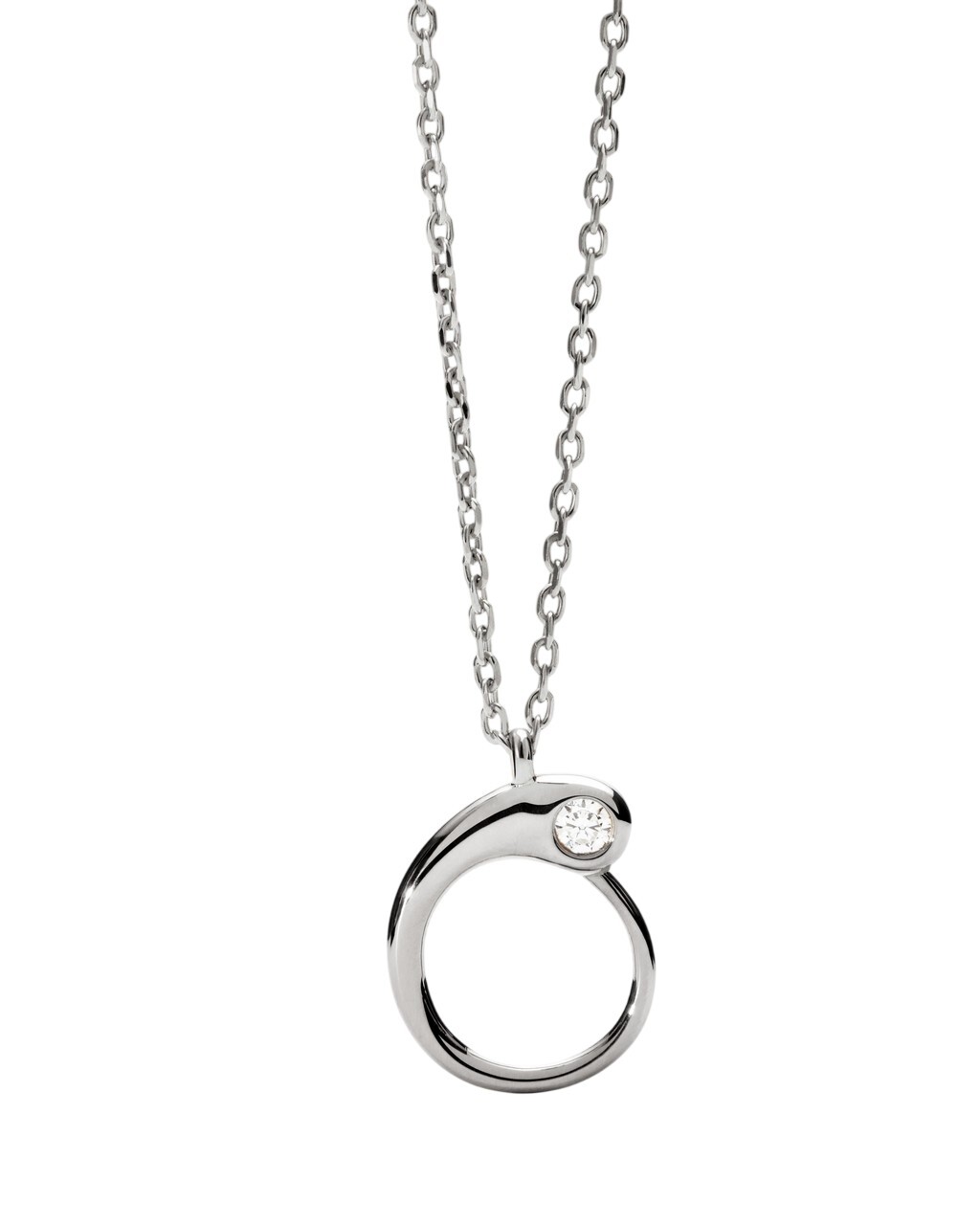 PDPAOLA Strieborný náhrdelník písmeno 