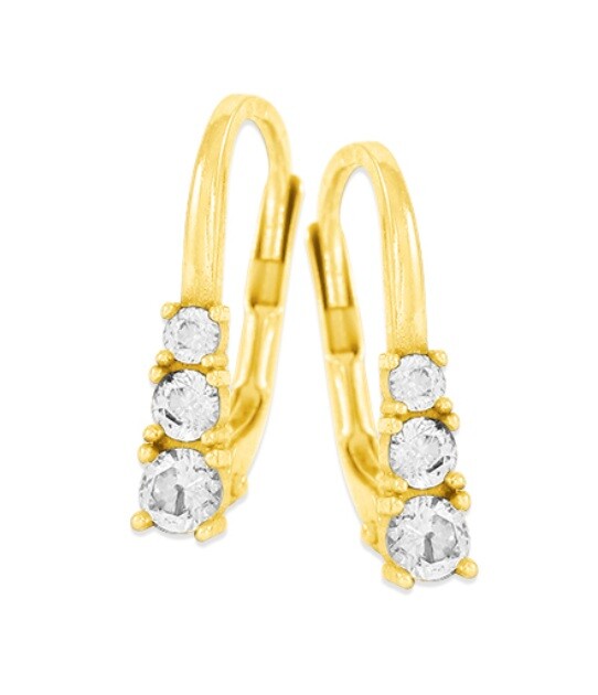 Soliter Nadčasové náušnice zo žltého zlata 239 001 01237 00