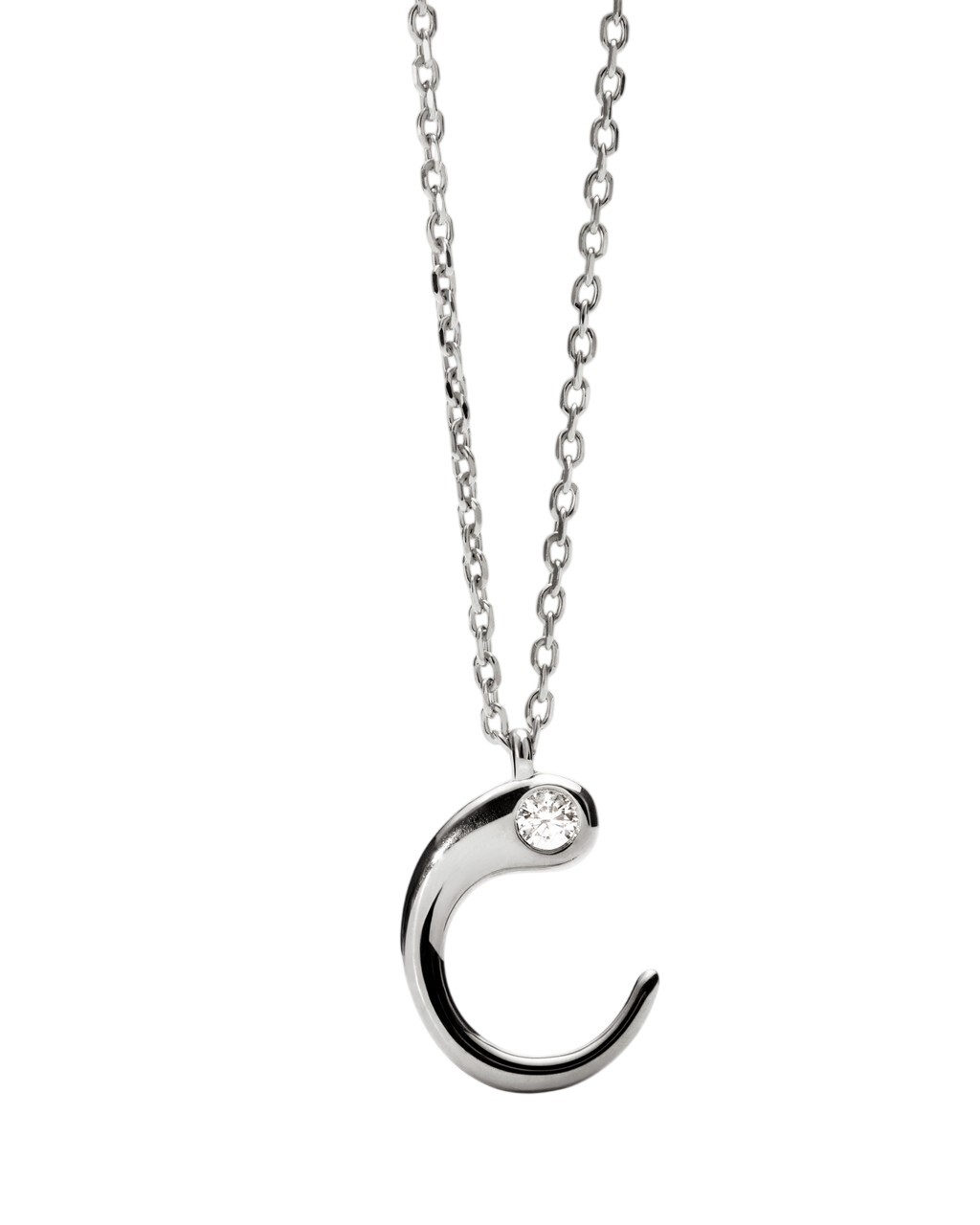 PDPAOLA Strieborný náhrdelník písmeno 