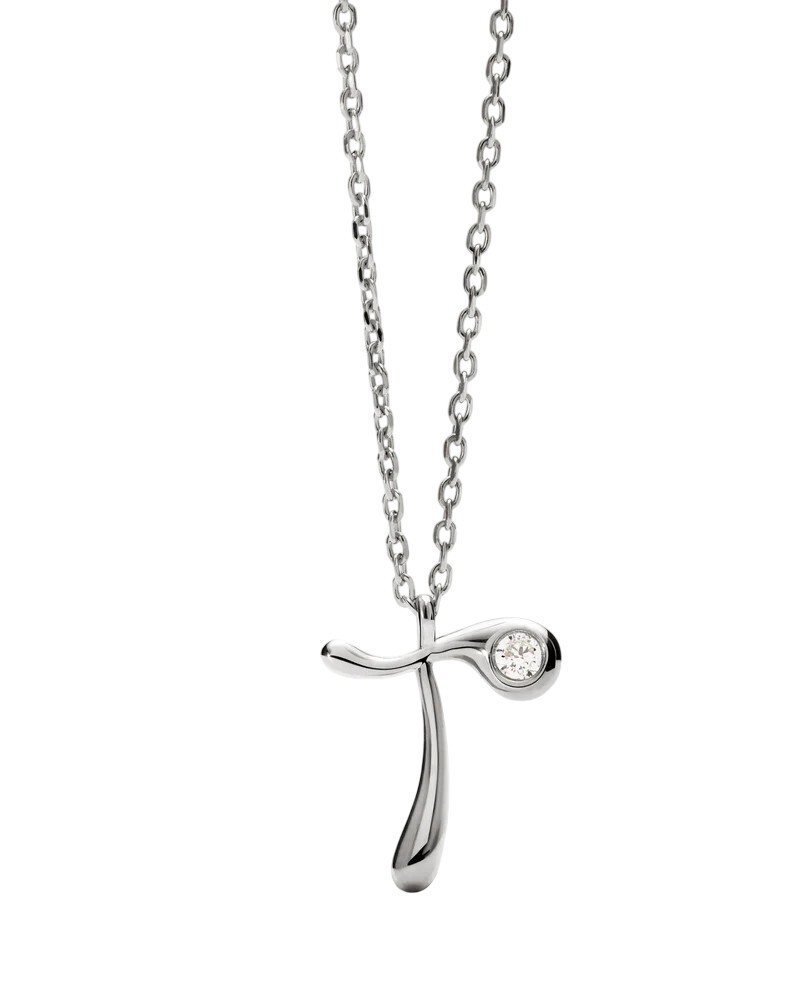 PDPAOLA Strieborný náhrdelník písmeno 