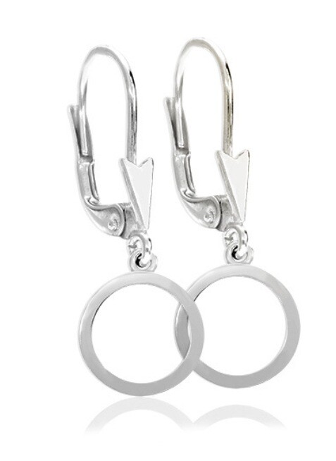Soliter Visiace strieborné náušnice s kruhmi 431 001 02874 04