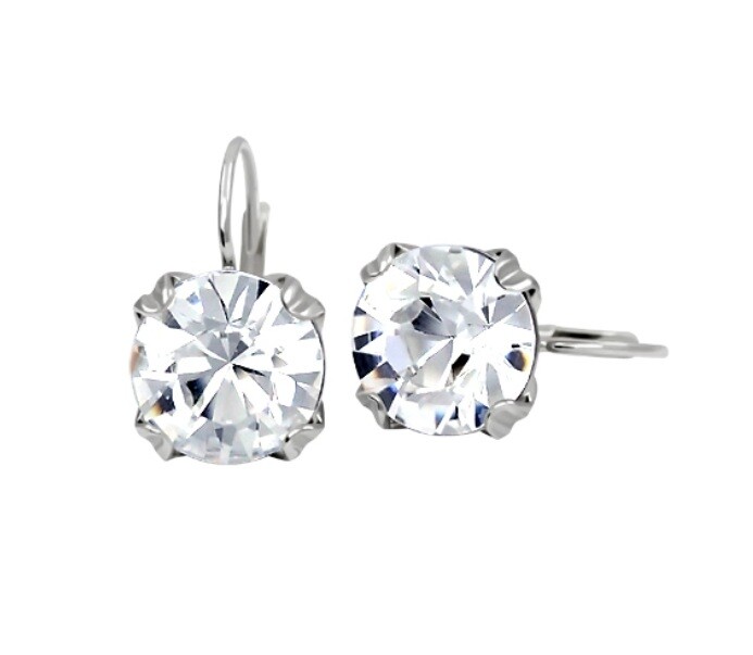 Soliter Blyštivé strieborné náušnice s čírymi zirkónmi 438 001 01776 04