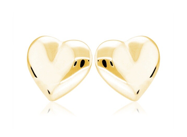 Soliter Pozlátené kôstkové náušnice Srdiečko 431 001 02869 05